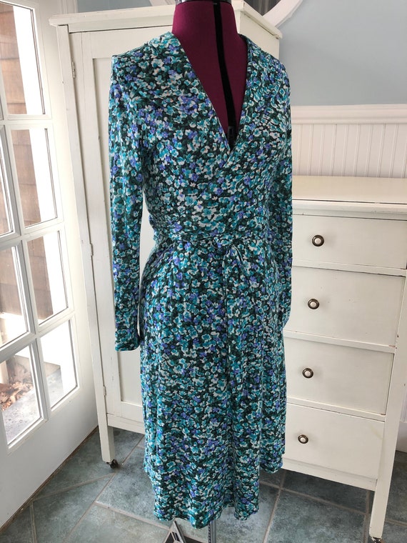 Vintage 1970s Wrap Dress - Floral 70s Wrap Dress -