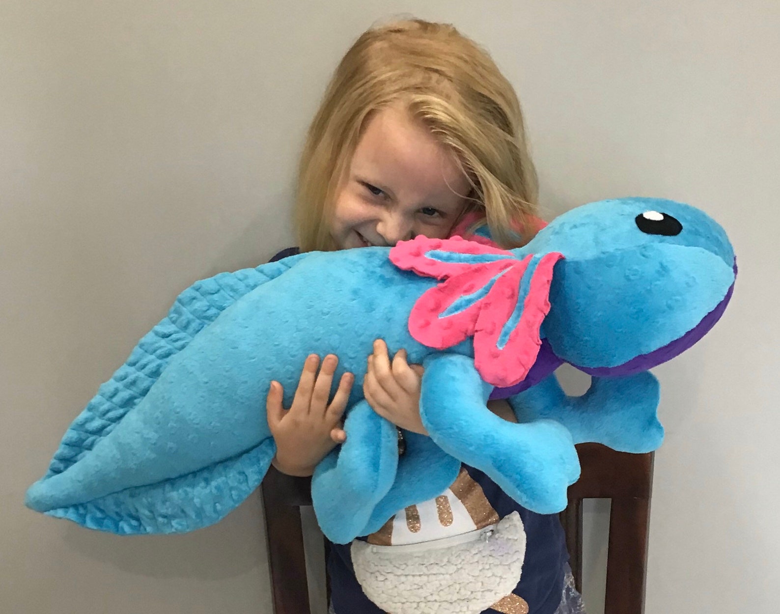 CUSTOM PLUSH AXOLOTL Large Plush Mexican Walking Fish / Etsy UK