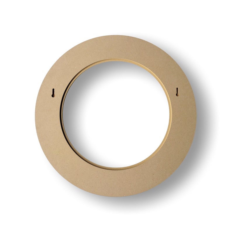 Unfinished Round Picture Frame Unfinished MDF Wood Composite Etsy