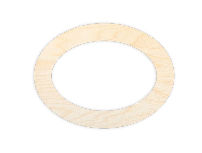 Unfinished Wood Oval Frames Oval Frame Cutouts For Crafts Etsy