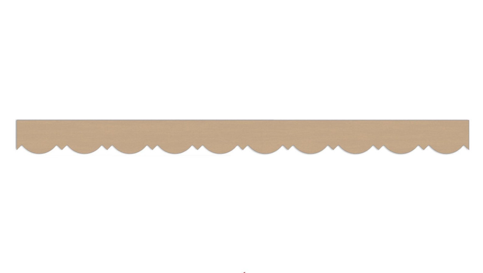 3 pack of 48 Unfinished Wooden Scalloped Molding Trim Etsy