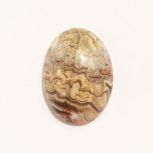 Laguna Lace Agate aka mexican lace agate 30X22X9.8mm oval cabochon