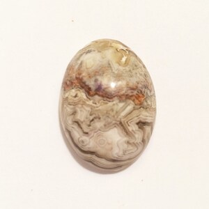Laguna Lace Agate aka mexican lace agate 30X22X10.6mm oval cabochon