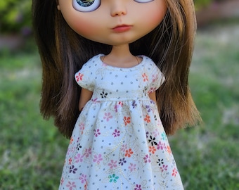 Blythe Doll Knit Floral Dress