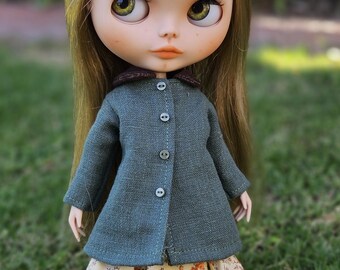 Blythe Doll Green Coat and Skirt Outfit