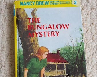Nancy Drew and The Bungalow Mystery by Carolyn Keene, Vintage Hardback Children's Book,  Mystery