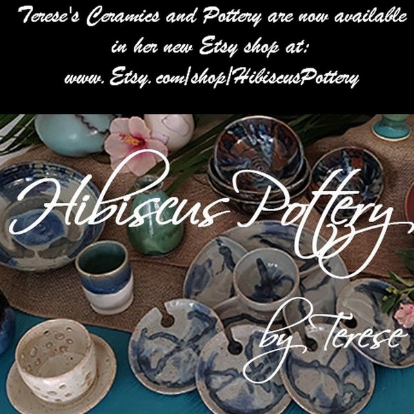 Handmade Ceramics by Terese Now Available in Her New Etsy Shop = See Details