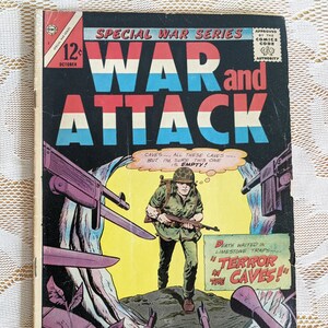 Vintage Comic Book 1966&#39;s War and Attack - Special War Series Vol 4 No 3 October 1965 - Charlton Comics Group Collectible Comic