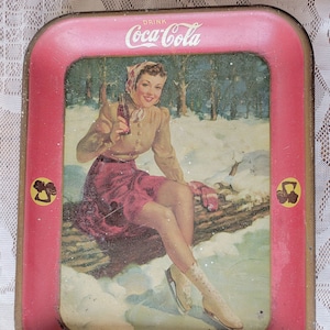 Coca Cola Tray 1941 Skater Girl (Jef) Coca Cola Tray 1941 Skater Girl (Jef)