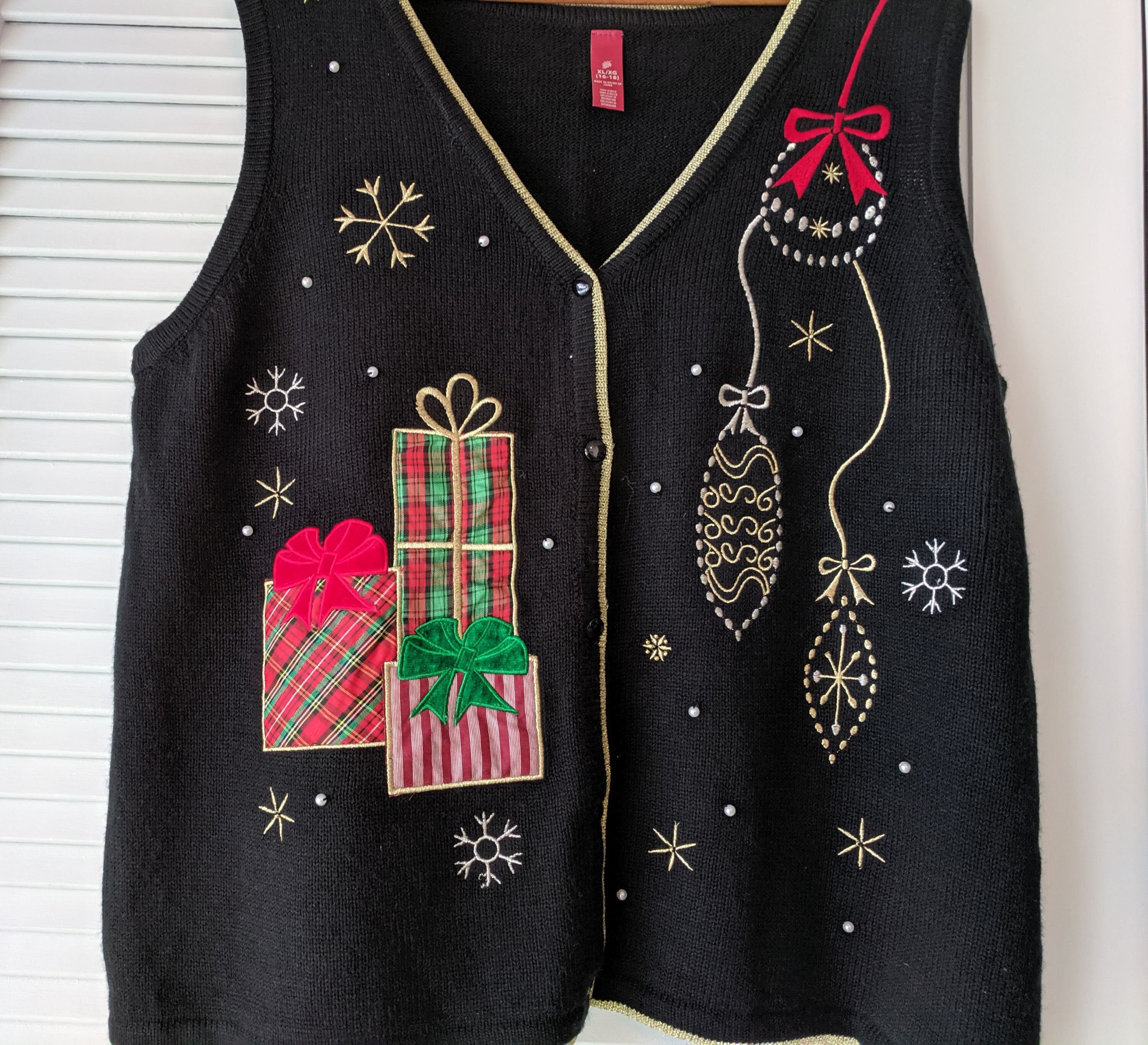 christmas vest womens