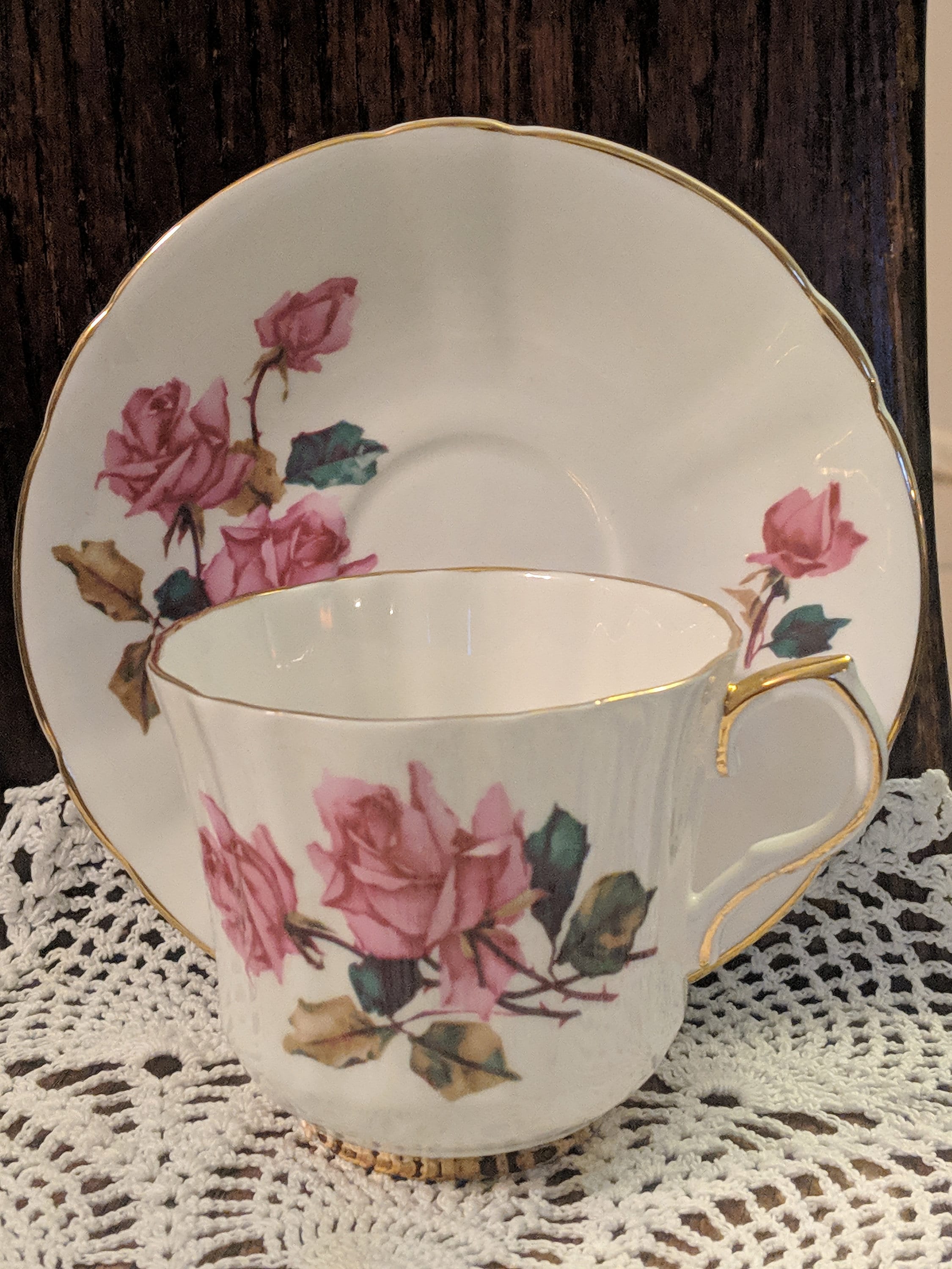 Rose Garden FINE BONE CHINA クッキー菓子皿 最終値段 Rose Garden