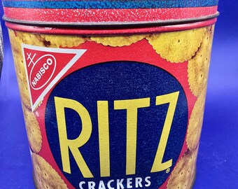 Vintage Ritz Crackers Tin – 1977 Nabisco, Farmhouse Décor - Etsy