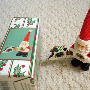 Hinged Santa, Small Christmas Figurine, Holiday Collection - nostalgic Christmas