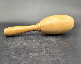 Huevo de zurcir de madera vintage: herramienta artesanal para zurcir, decoración del hogar