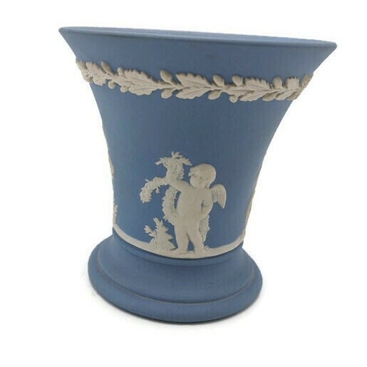 ウェッジウッド ブルー ジャスパーウェア ミニチュア花瓶