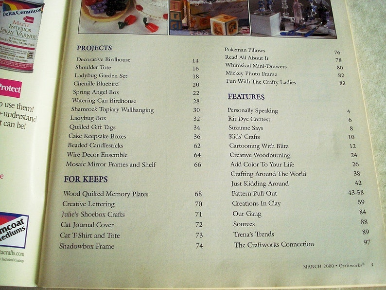 Craftworks Magazine creative fun for everyone March 2000