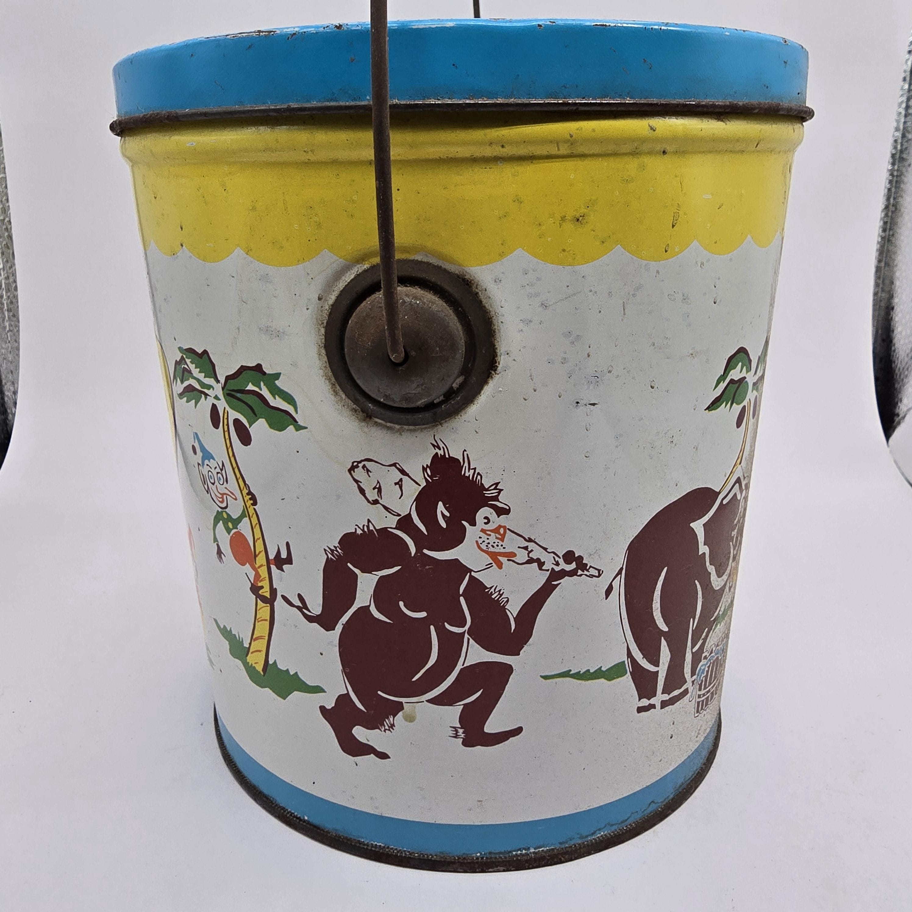 ヴィンテージ シェッド社のピーナッツバター缶：1950年代のサーカス