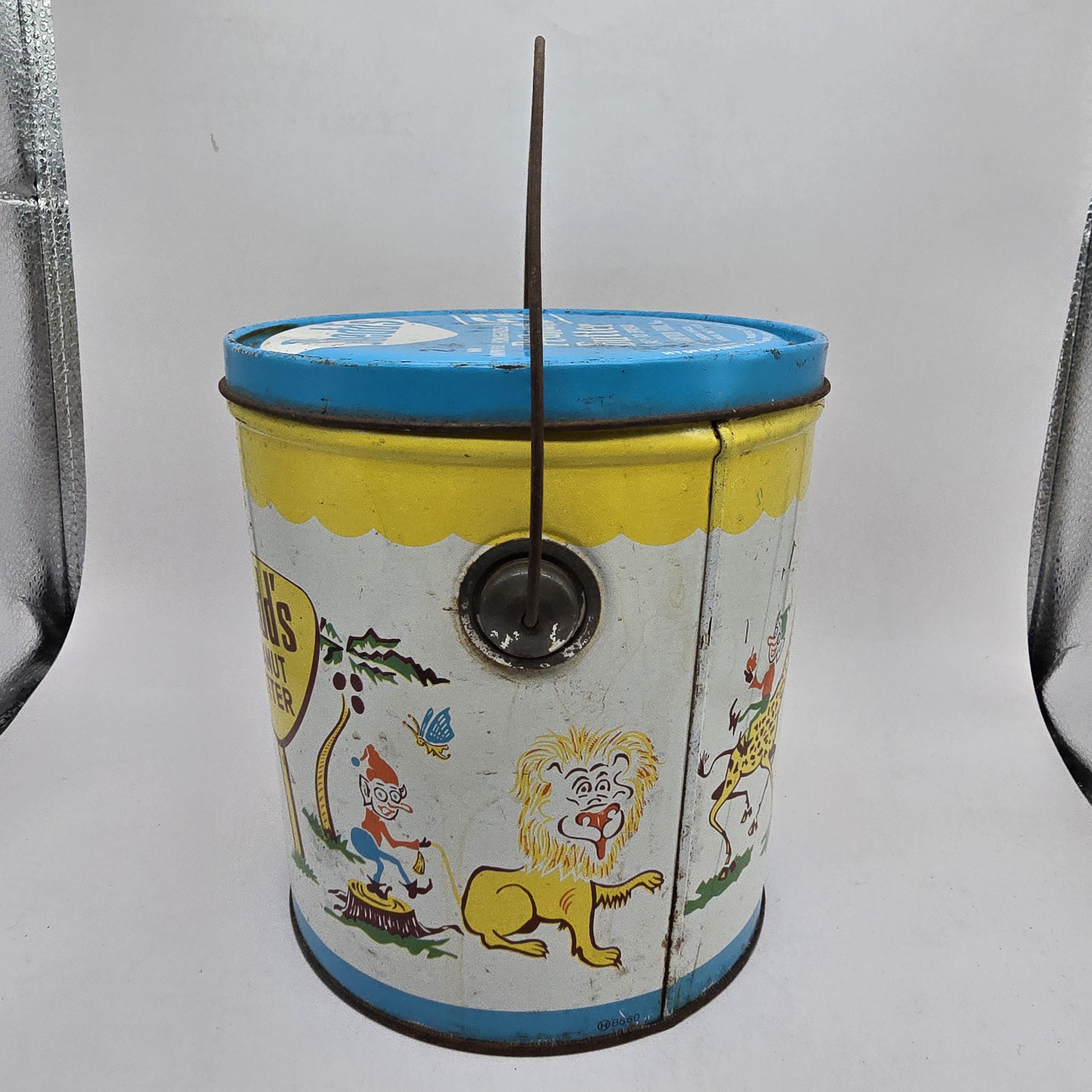 ヴィンテージ シェッド社のピーナッツバター缶：1950年代のサーカス
