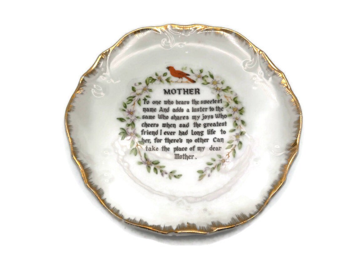 Vintage Mother Plate Wall Hanging Mother's Day Gift Etsy