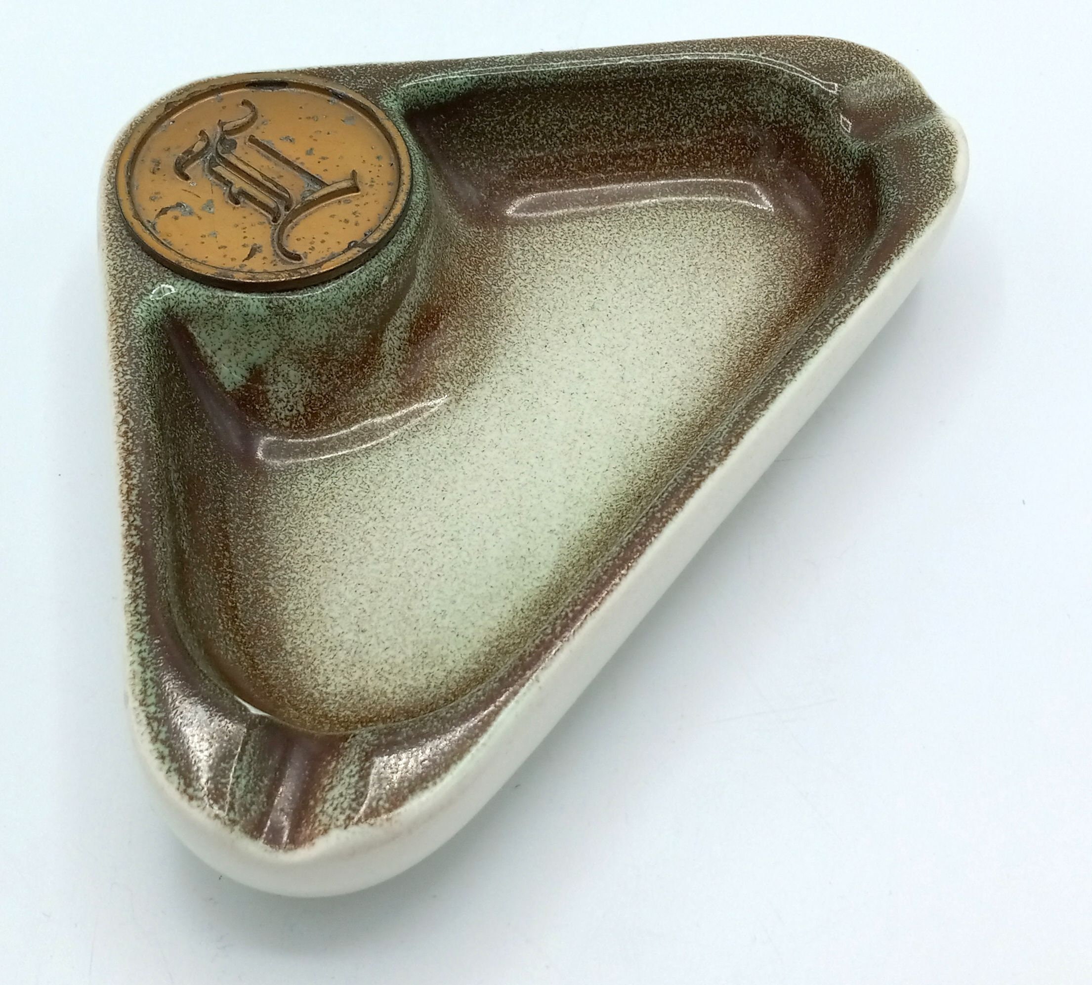 Large Vintage Ceramic Ashtray, Mid Century Modern - the Hyde Park