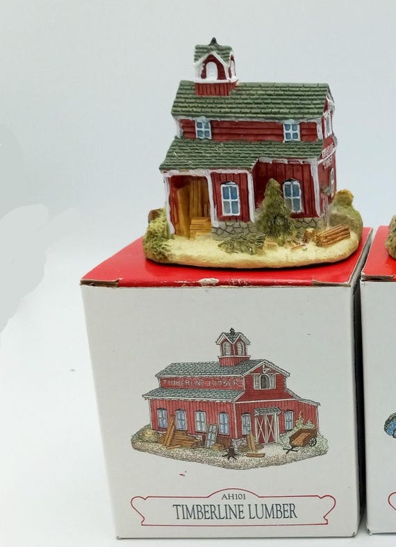【極美品】LIBERTY FALLS COLLECTION　ミニチュア建物セット Liberty Falls Collection Frontier Town Buildings, Miniature
