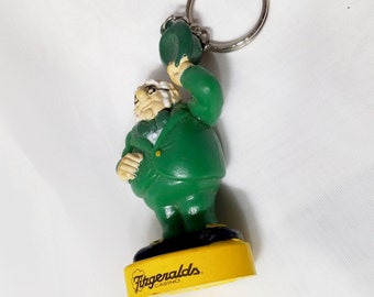 Souvenir Key Chain from Fitzgerald's of Tunica, Mississippi - Mr. O'Lucky KEY RING Fitzgerald's Casino and Hotel Tunica, MS Memorabilia