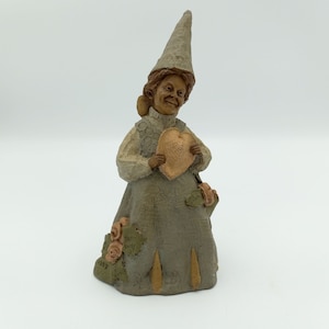 Tom Clark Gnome Woodland Spirit Dee Lovely - Cairn 1987 Figurine Dee Lovely - Retired Tom Clark Valentine Statue - Collectible Figurine