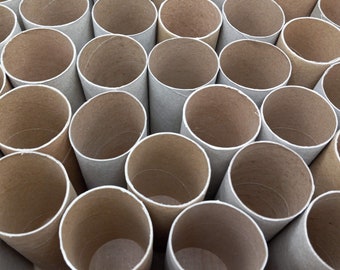 Hard Cardboard Toilet Paper Rolls: Craft Project Supply - Box of 26