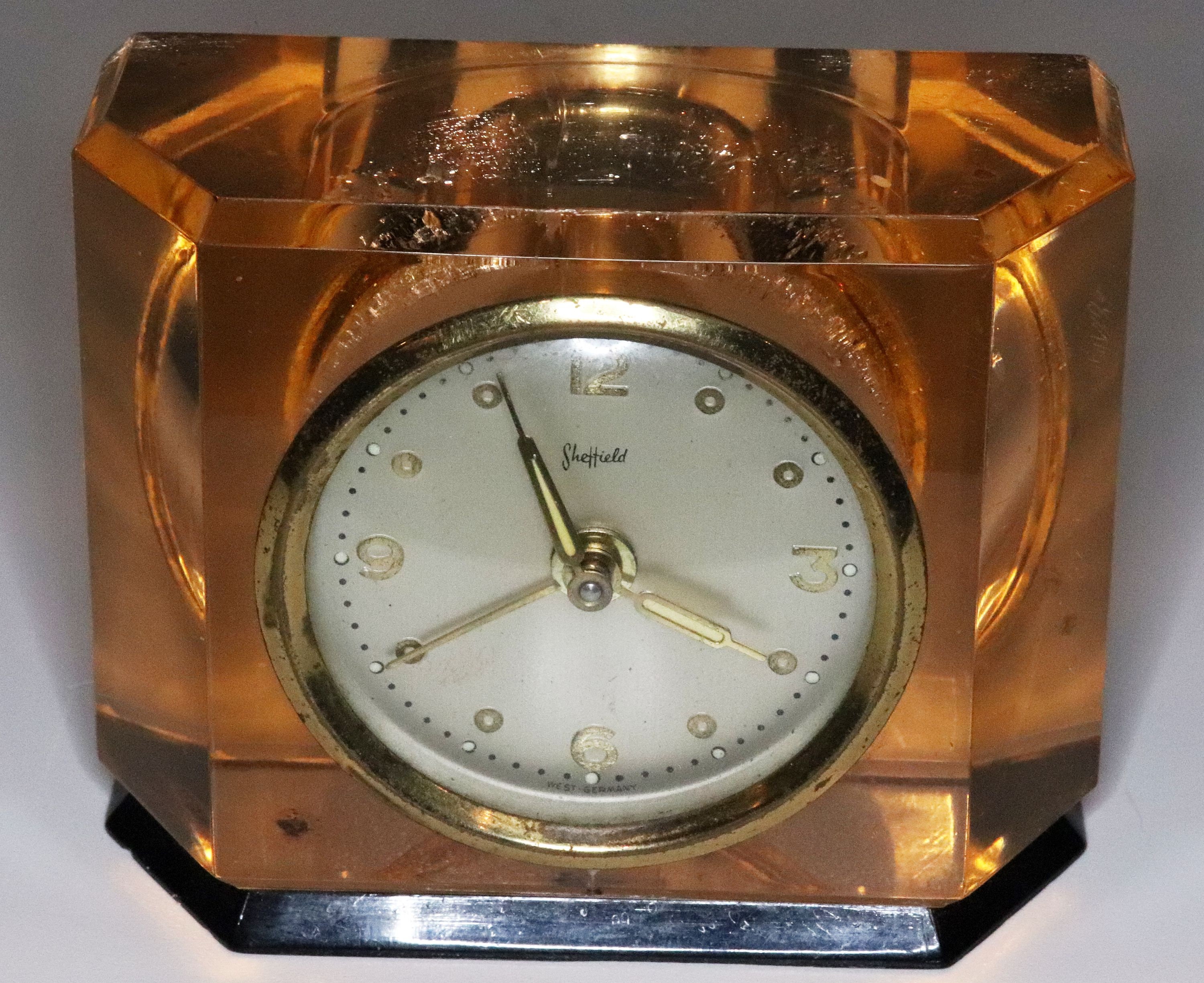 Vintage Sheffield Manual Windup clock nonworking Etsy