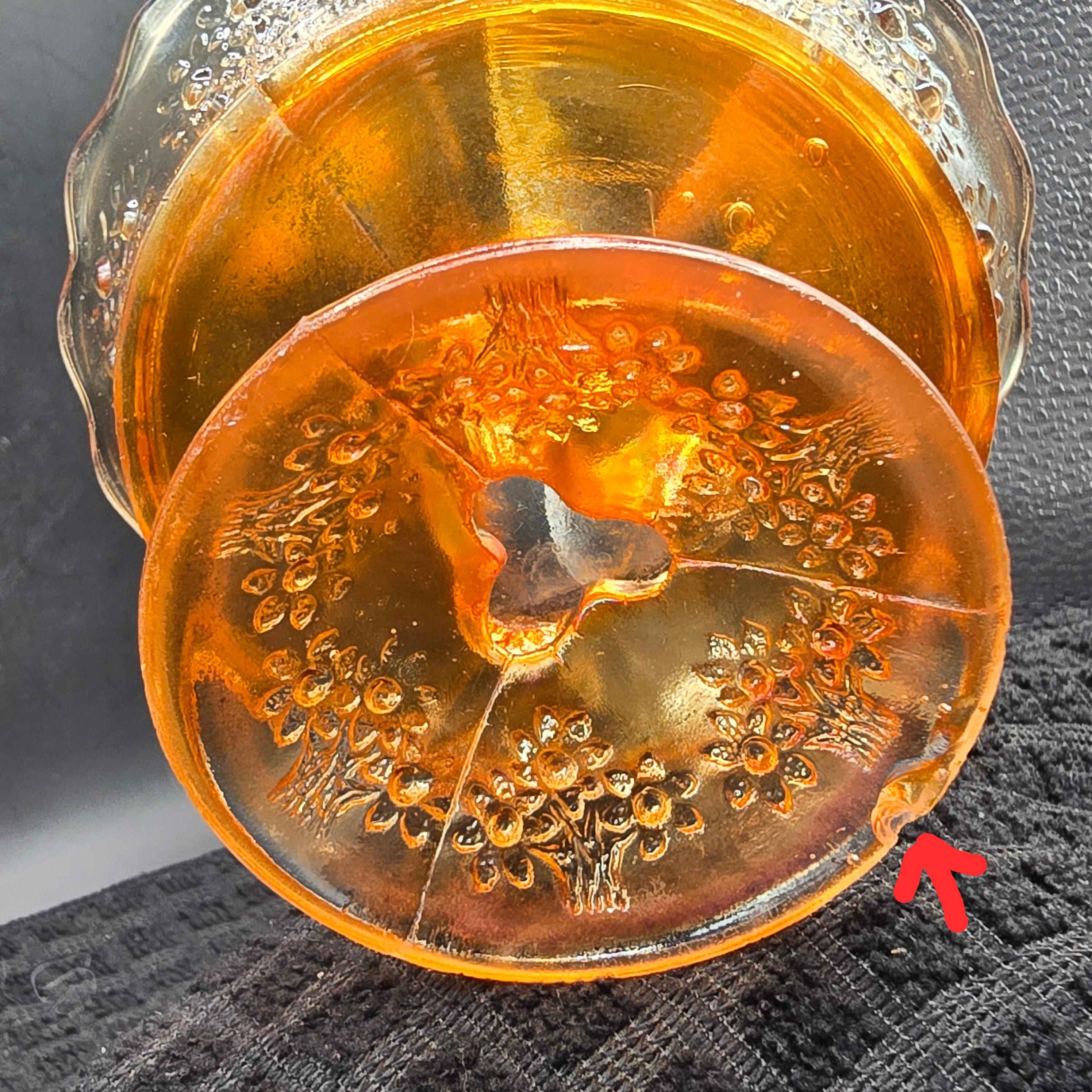 Fenton Carnival Glass, Orange Tree Marigold, Champagne or Tall