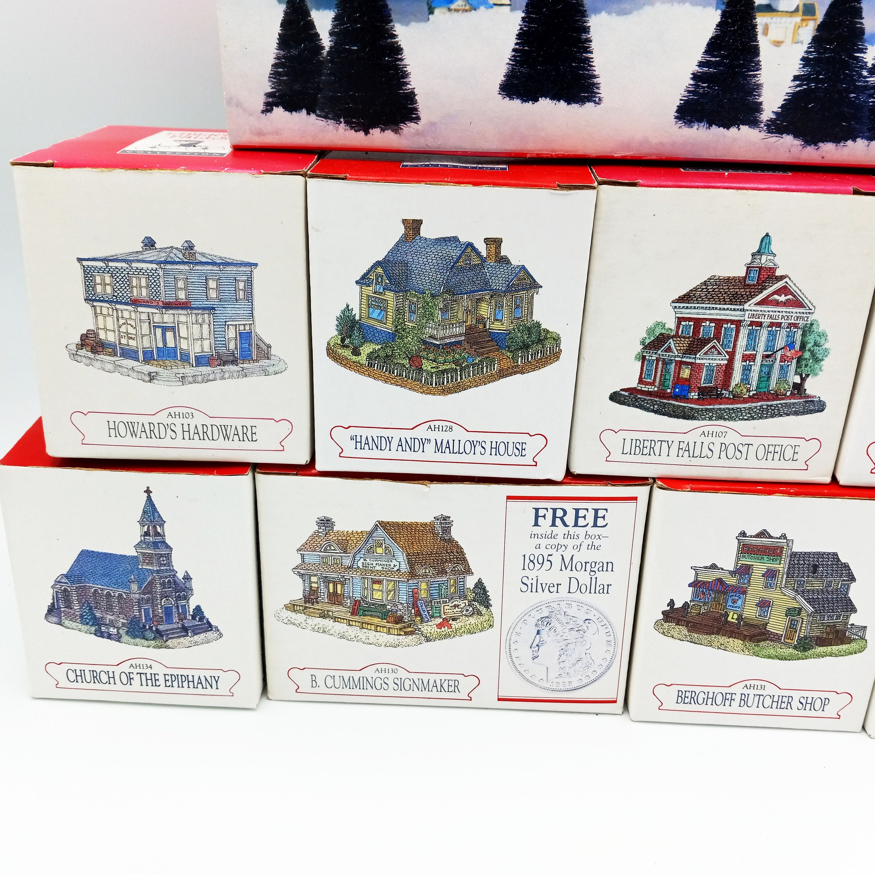 【極美品】LIBERTY FALLS COLLECTION　ミニチュア建物セット 1996 Liberty Falls House Collection - Etsy