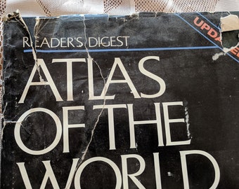 Atlas der Welt von Reader's Digest mit Rand McNally Maps - Erschienen 1992 - Cocktailtischbuch - Weltkarten - Land, Sea, Space History