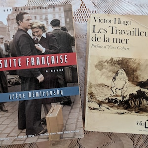 French Literature, in French, Victor Hugo and Irene Nemirirovsky - Classic and Modern French Lit - Two Novels en Francais