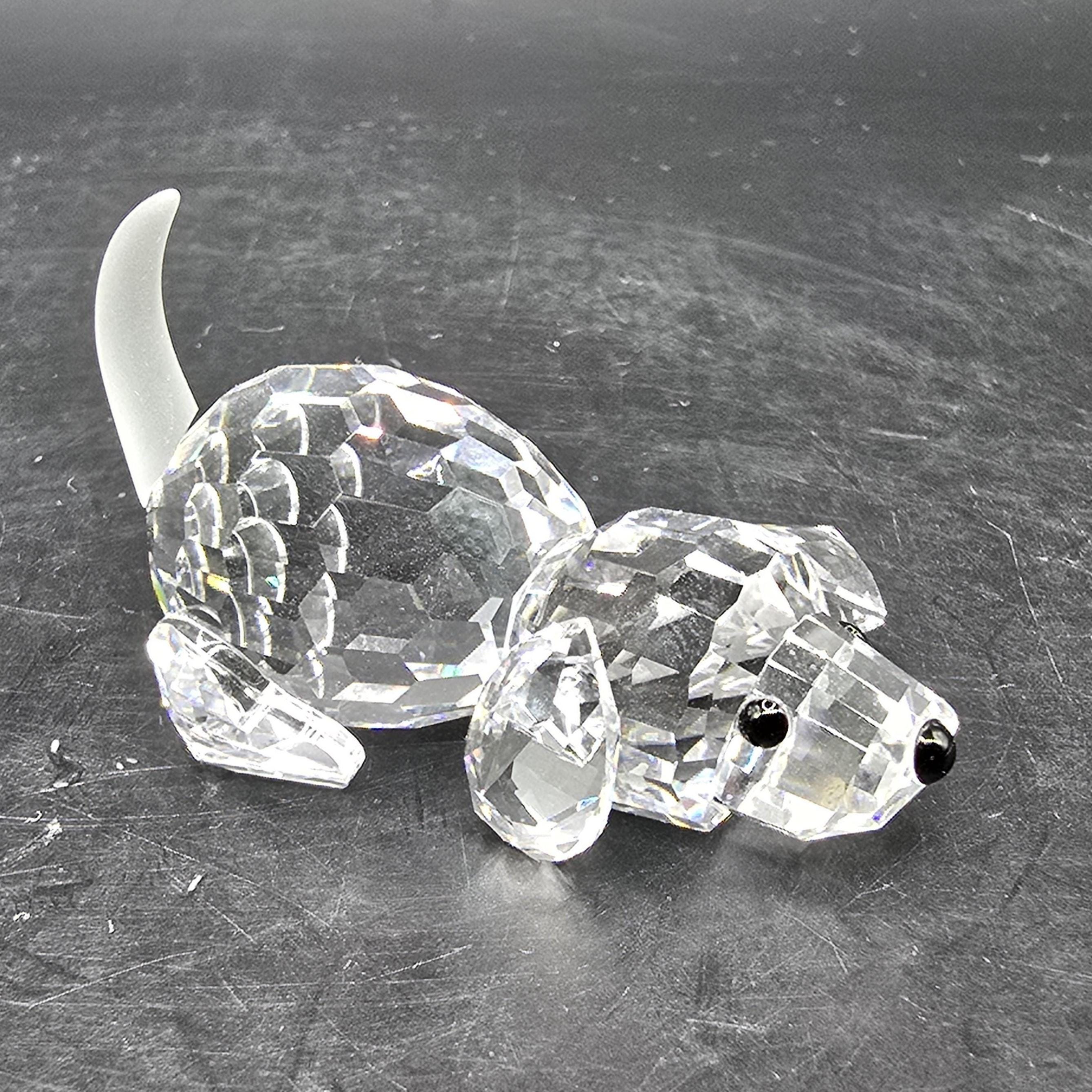 Swarovski Crystal Playing Beagle Puppy, Peaceful Countryside