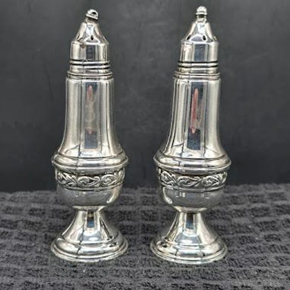 Lord Silver Inc. Sterling Weighted Salt and Pepper Shakers, - Etsy