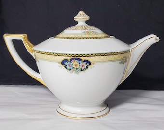 Thomas Bavarian China Teapot - "Irving" Teapot by Thomas of Bavaria - Serving Teapot with Cover - Replacement for Discontinued Pattern