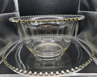 Vintage Imperial Glass Candlewick 14 Piece Punch Bowl Set - Etsy