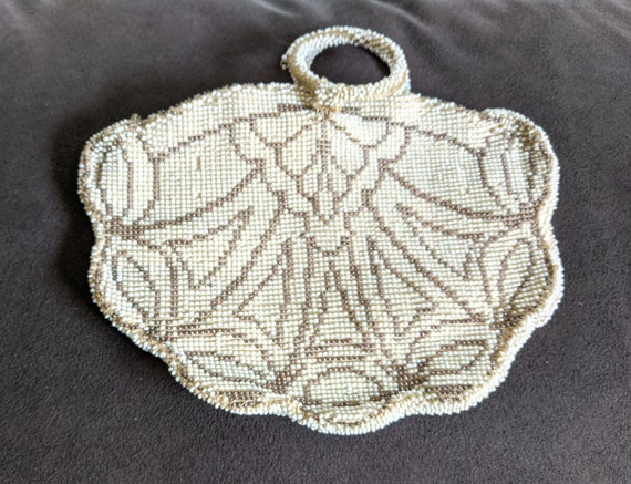 Unique Evening Bag - 1930s Antique Beaded Purse -… - image 3