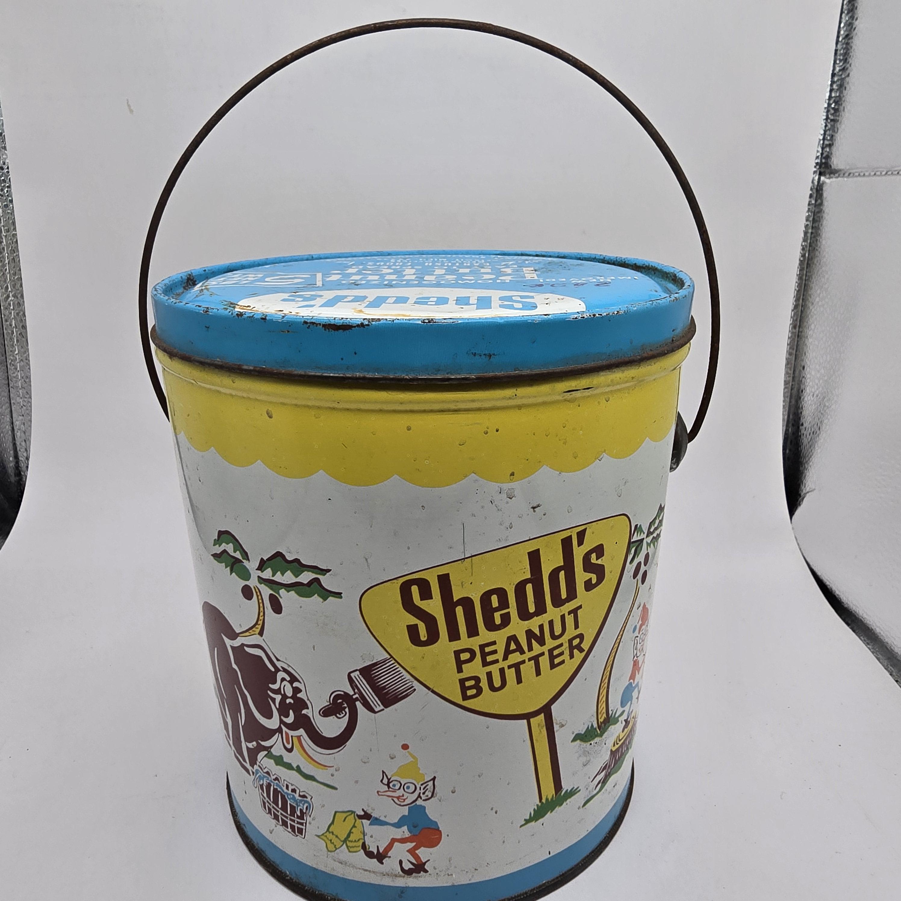 ヴィンテージ シェッド社のピーナッツバター缶：1950年代のサーカス