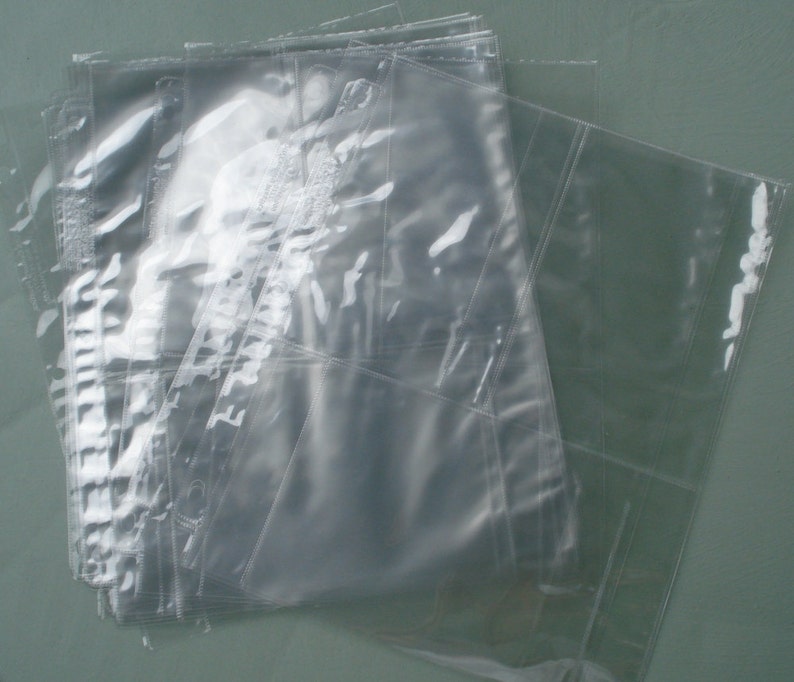 Puede incluir: Una pila de fundas de pl&aacute;stico transparente con varios bolsillos para guardar tarjetas u otros objetos peque&ntilde;os.