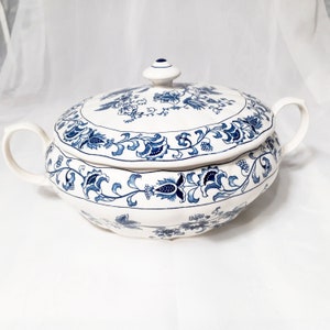 Vintage Nikko Double Phoenix Covered Tureen – Ming Tree Blue
