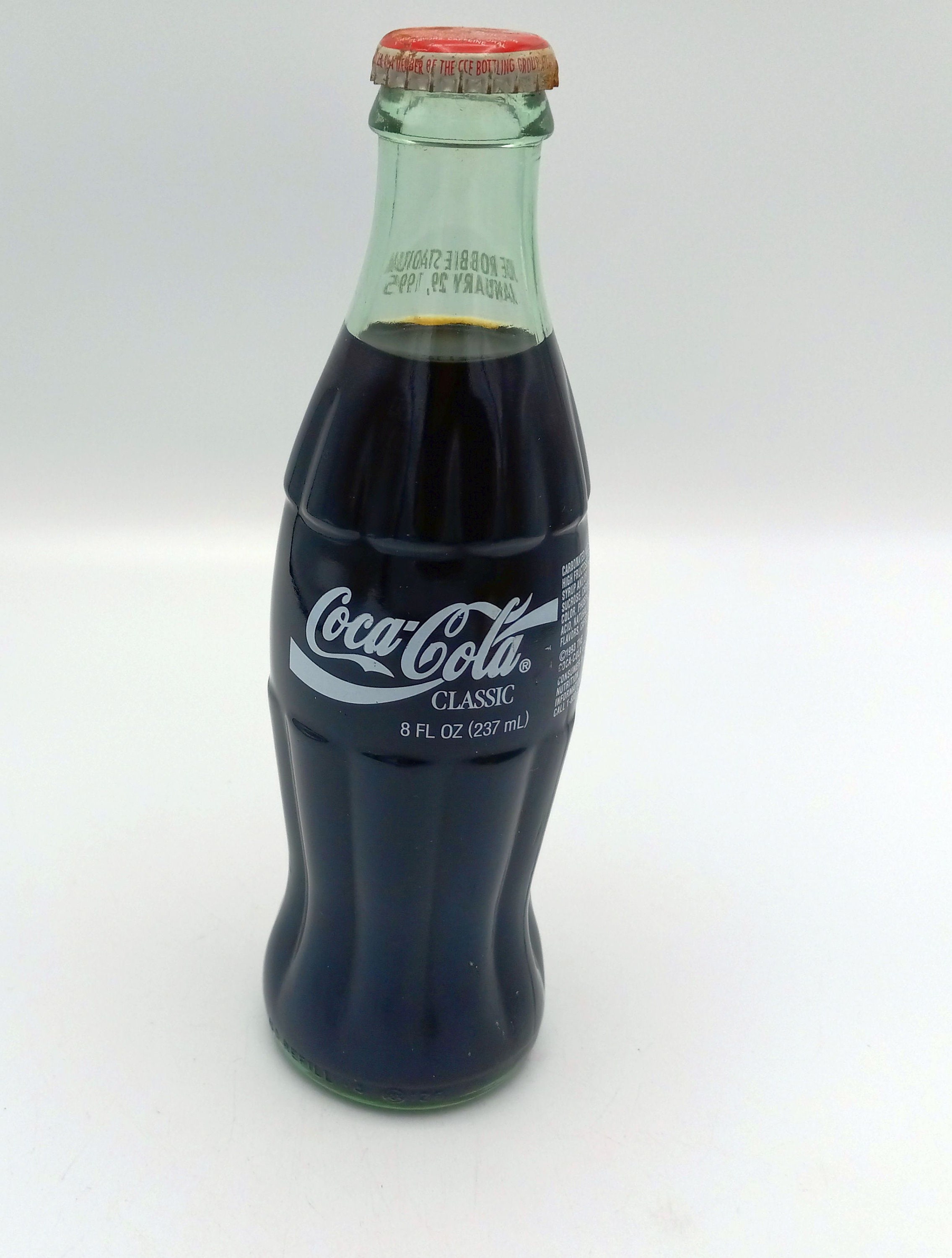 Super Bowl 29 Green Coca-cola Bottle - Full 8 Ounce Coke Super Bowl 29 Green Coca-cola Bottle - Full 8 Ounce Coke
