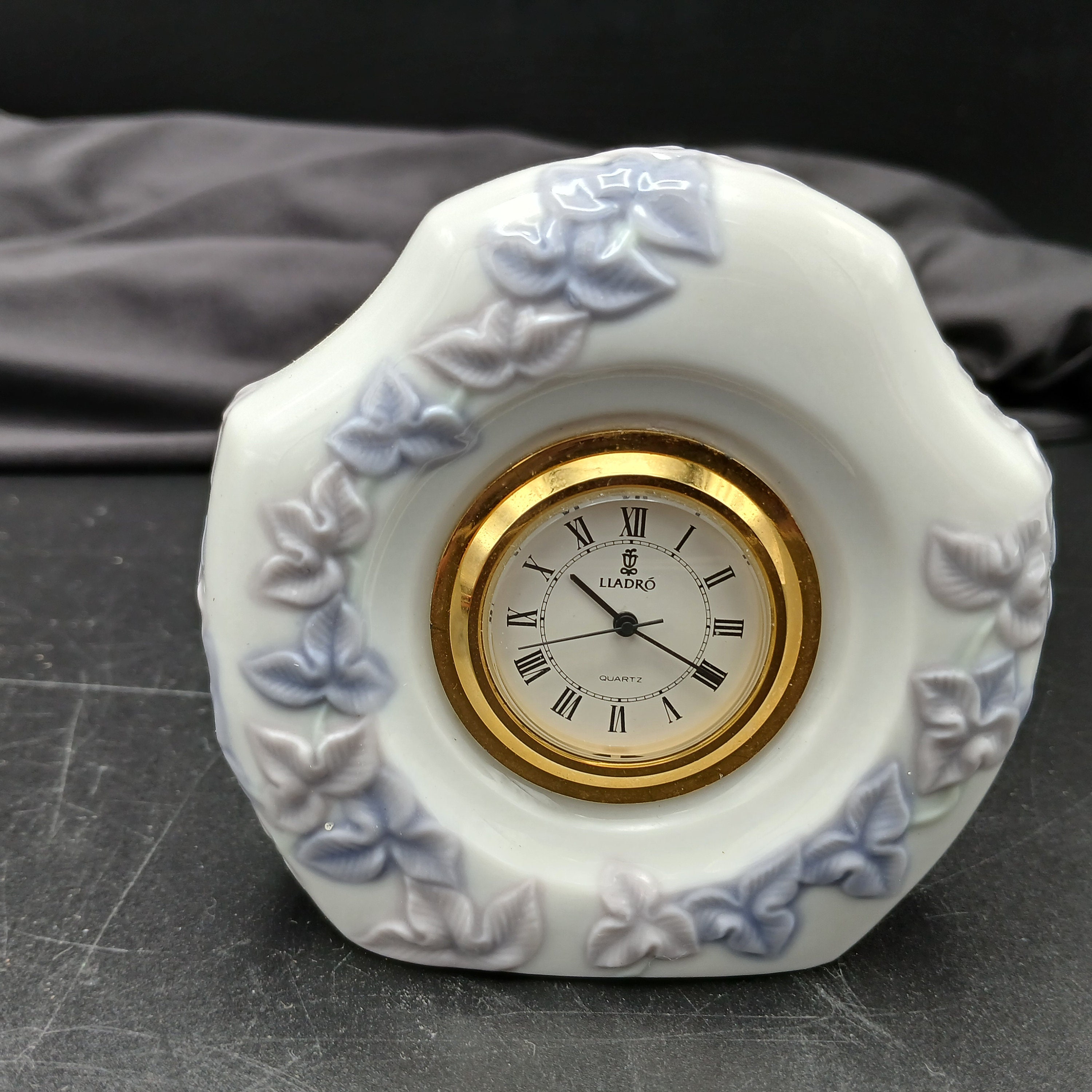 Rare Lladro Quartz Porcelain Clock, Lladro 