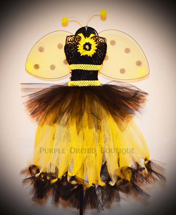 Items similar to Bumble Bee Tutu Dress - Halloween Costume on Etsy