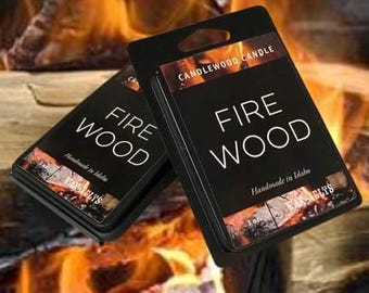 FIREWOOD - WAX MELTS -  New Authentic Wood Fire Scent Wax Melts  -  (Pack of 2)