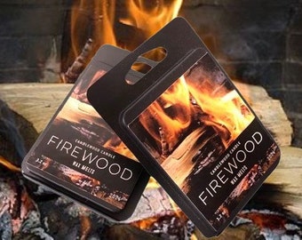 FIREWOOD - No Fireplace in Your Home ? New Authentic Wood Fire Scent Wax Melts  -  (Pack of 2)