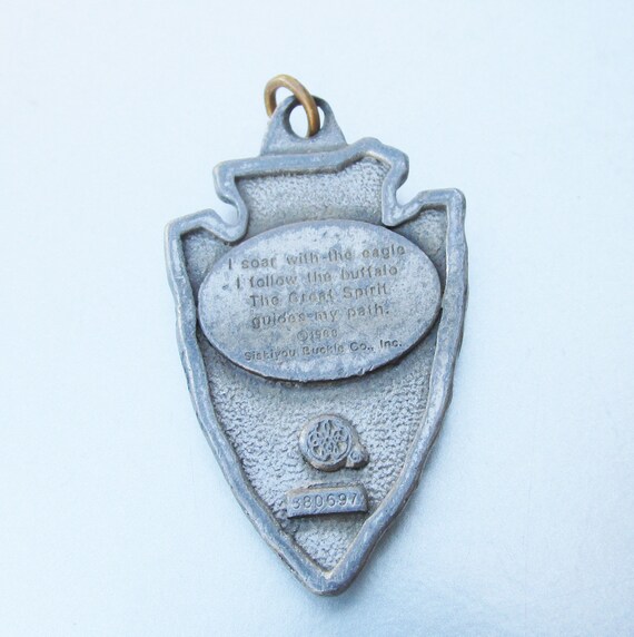 Pewter Necklace Pendant SISKIYOU Buckle Co ©1988 … - image 3