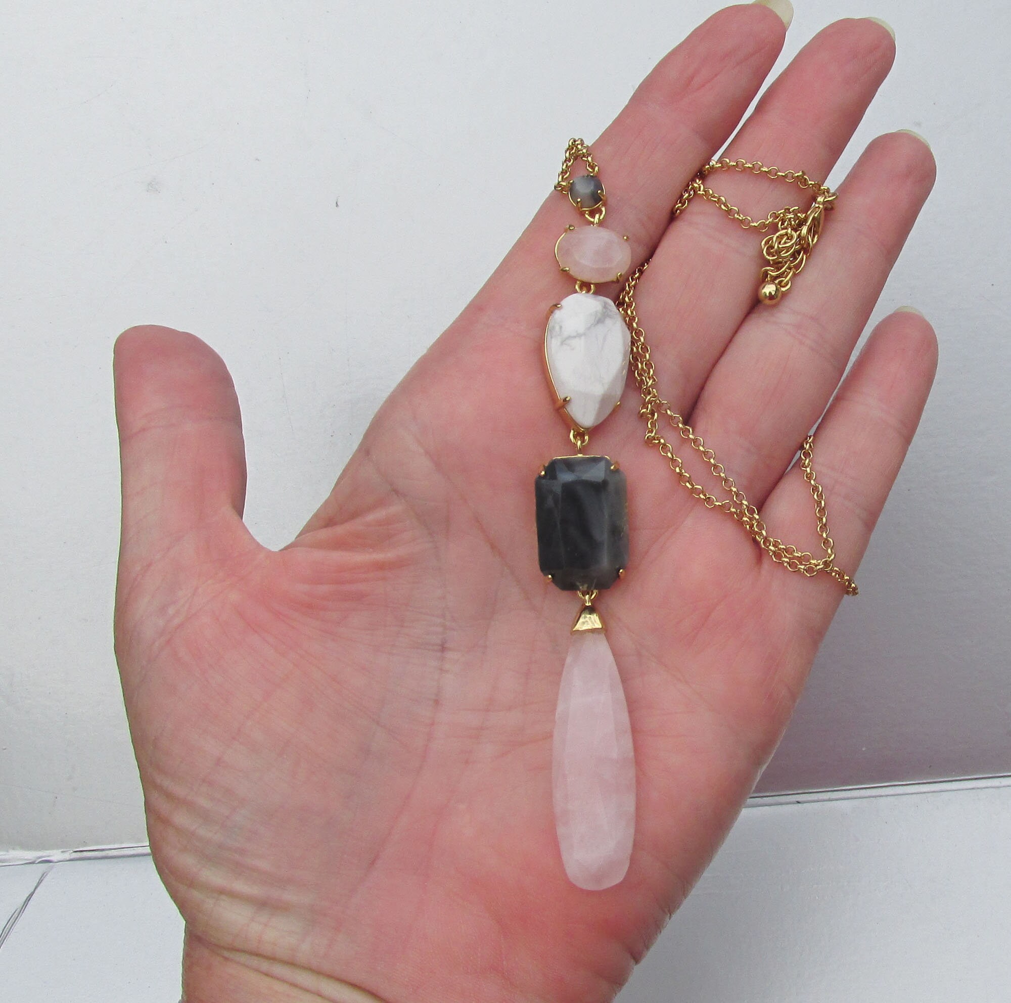 Signed Kate SPADE Vintage Rose Quartz 