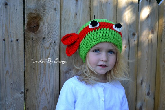 Items similar to Hand Crocheted Ninja Turtle Hats on Etsy