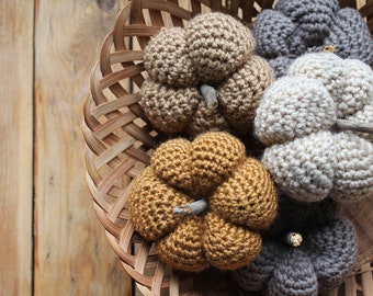 Hand Crocheted Pumpkins